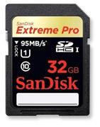 Sandisk 32GB SD card UHS-1