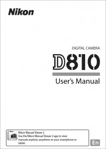 Nikon D810 Instruction Manual