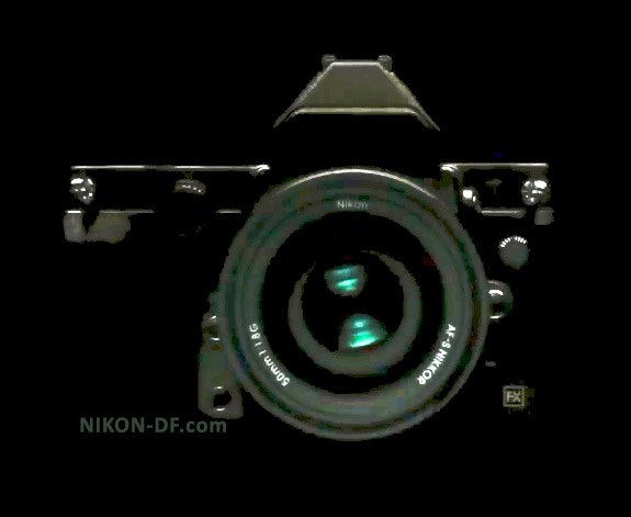 Nikon DF on black camera picture